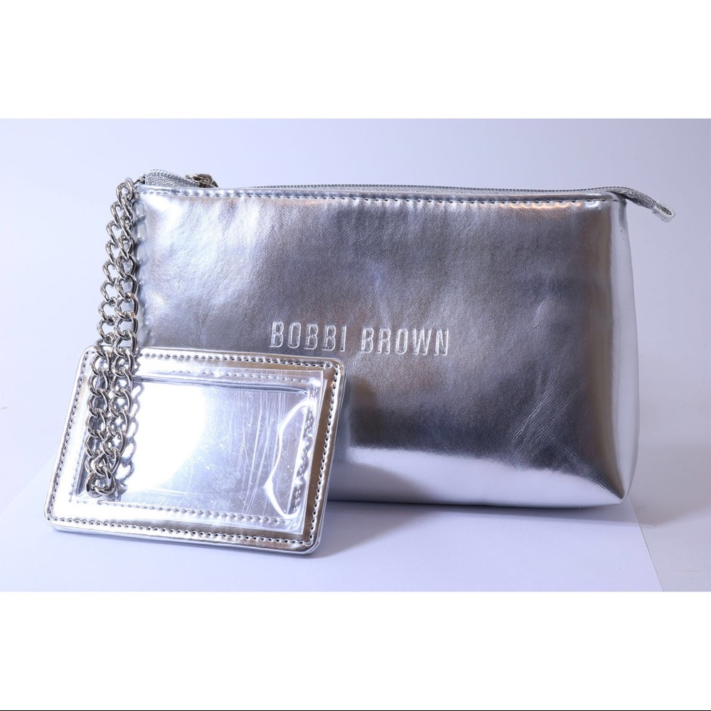 NWT Bobbi Brown Metallic Wristlet